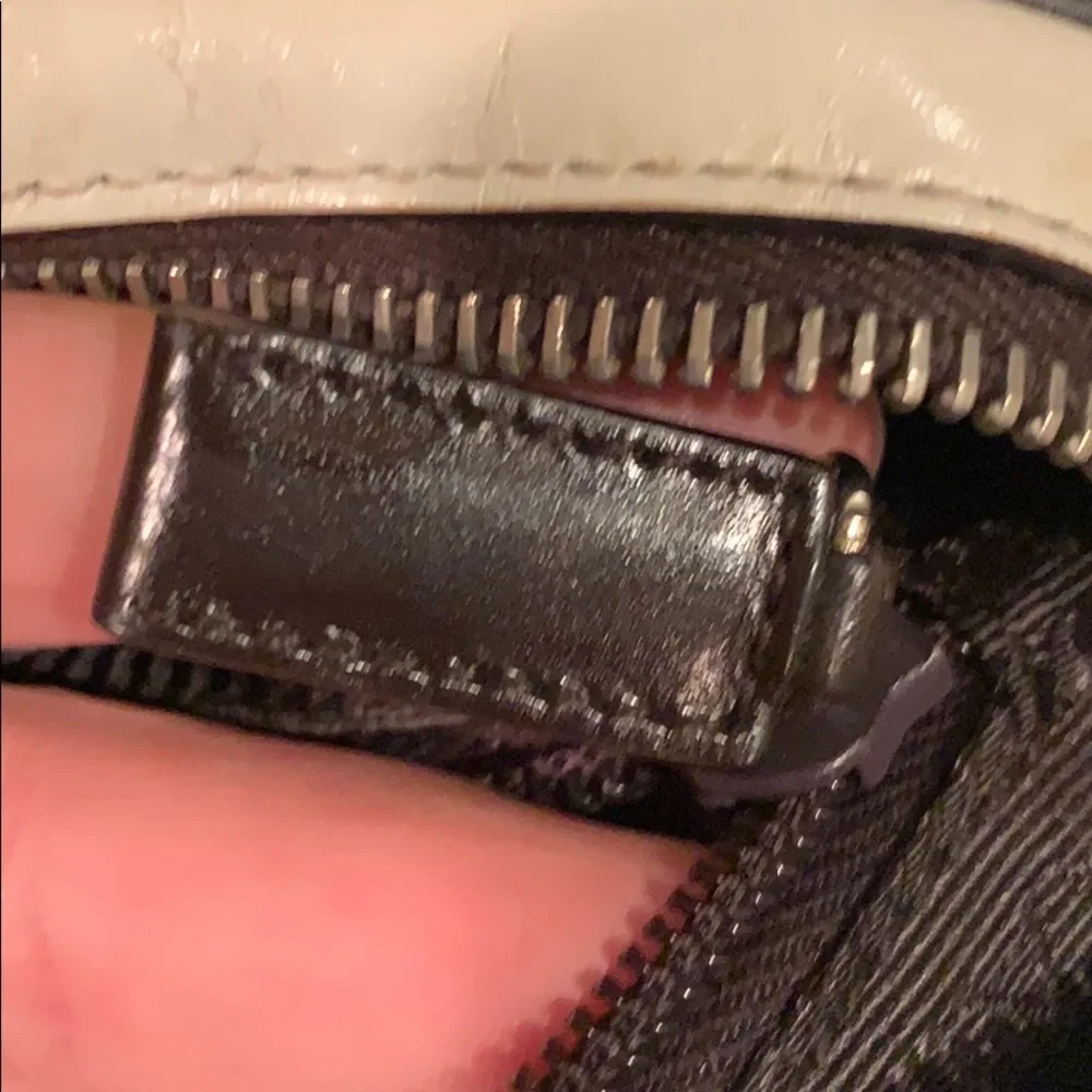 Authentic PRADA 90s Vintage White Satchel/Bag - Picture 12 of 13